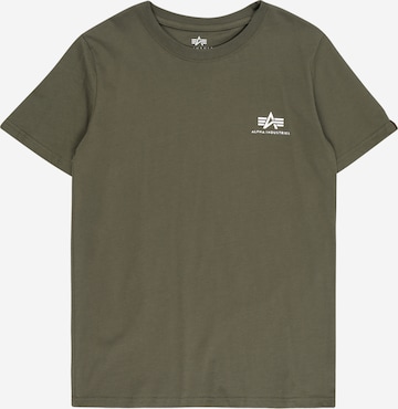 ALPHA INDUSTRIES T-Shirt in Grün: predná strana