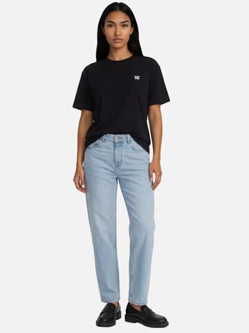 HEFTYKA Shirt 'COTTON RELAXED FIT TEE' in Black