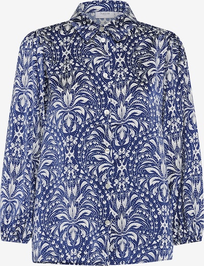 SAINT TROPEZ Bluse 'Imena' in ultramarinblau / weiß, Produktansicht