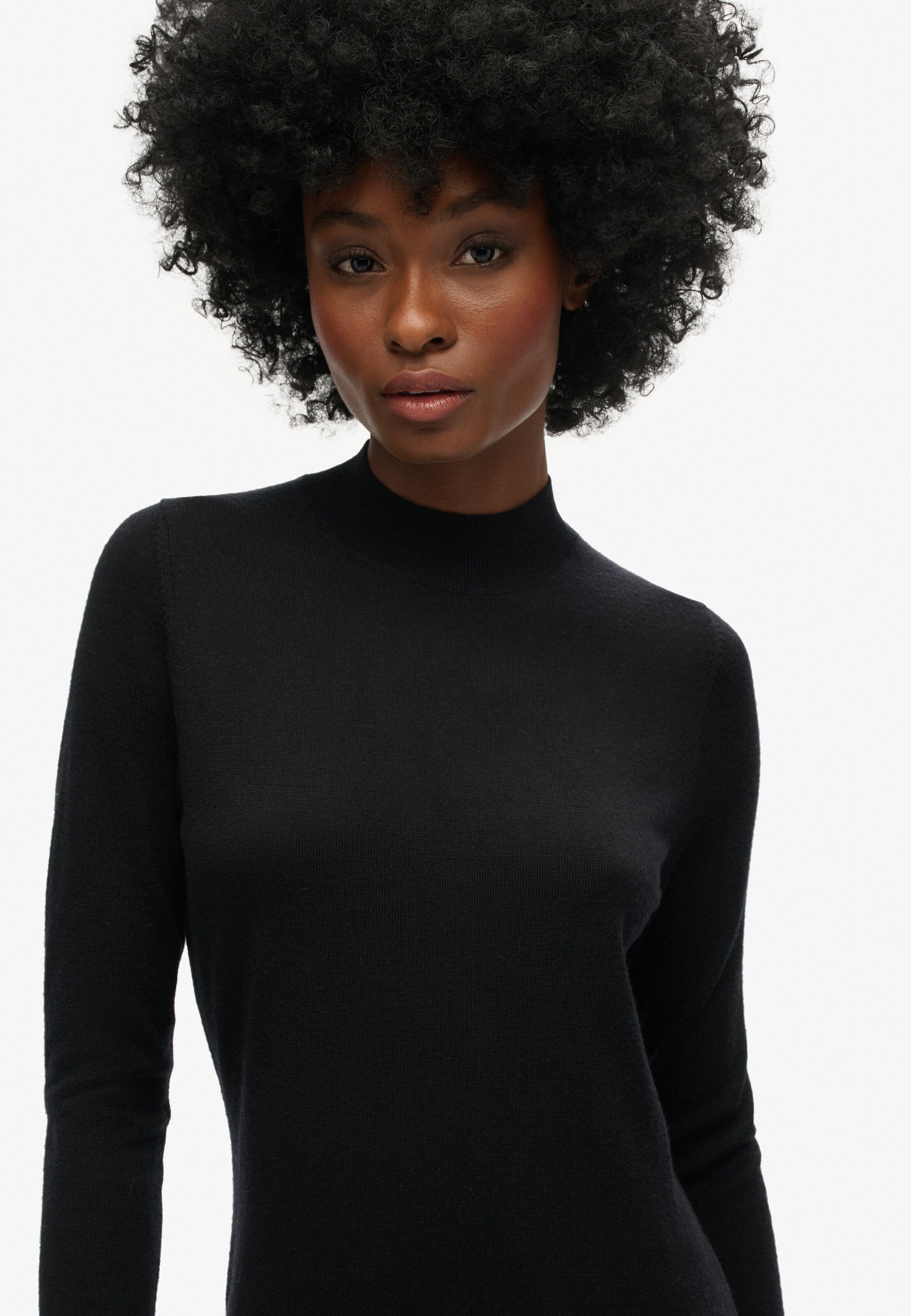 Superdry Gebreide jurk in Zwart