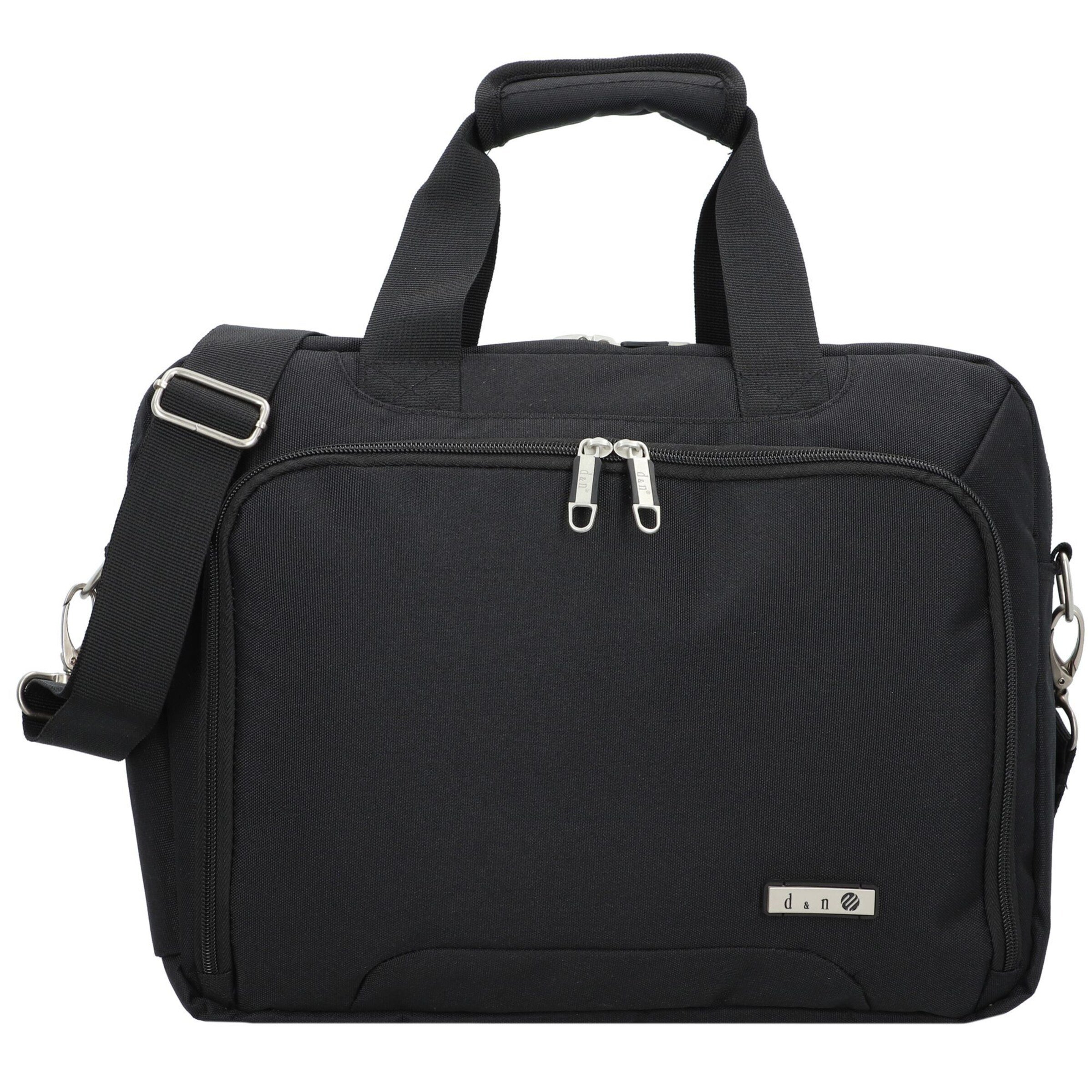 D&N Document bag in Black: front