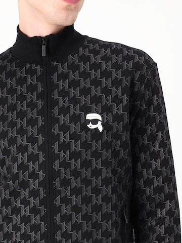 Veste de survêtement Karl Lagerfeld en noir