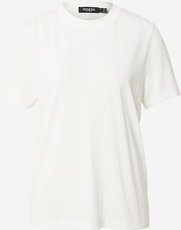SOAKED IN LUXURY Тениска 'Columbine' в бяло: отпред