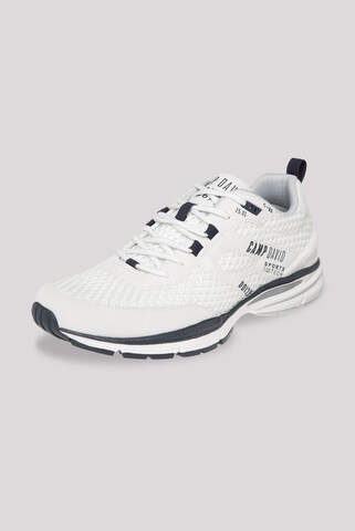 CAMP DAVID Athletic Shoes in White: front