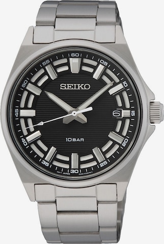 SEIKO Analoguhr in Silber: predná strana