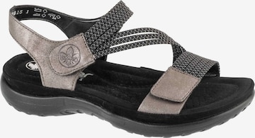 Rieker Sandale 'Rieker Sandals 64870' in Grau: Vorderseite