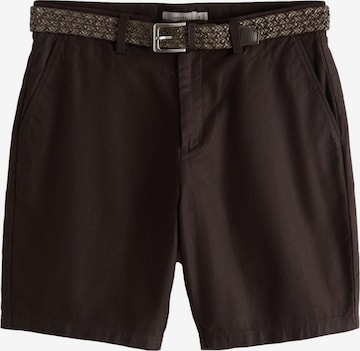 Regular Pantalon chino Next en marron : devant