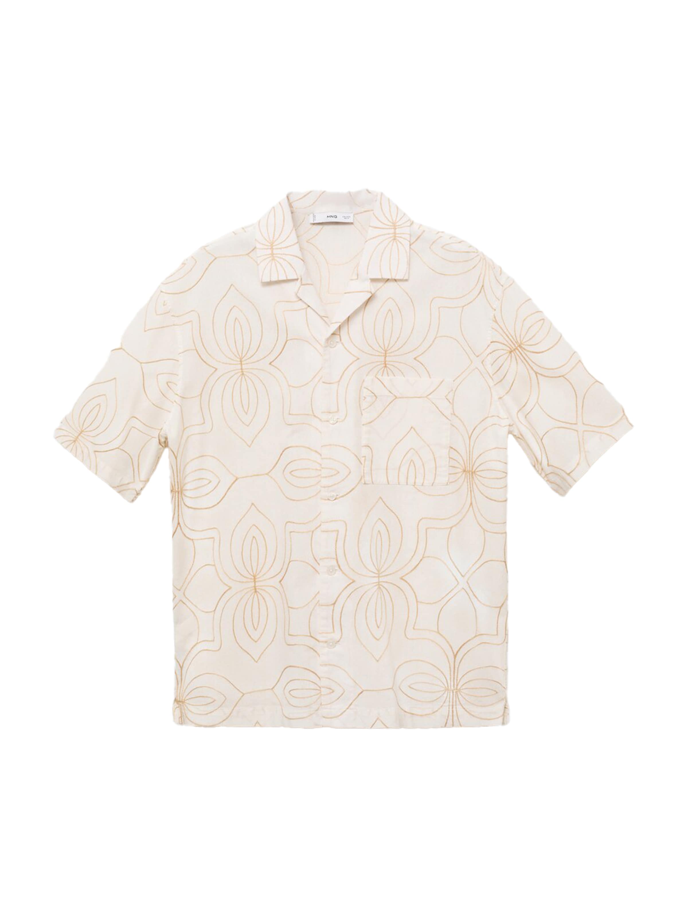 Coupe regular Chemise 'ESVEDRA' MANGO MAN en blanc : devant