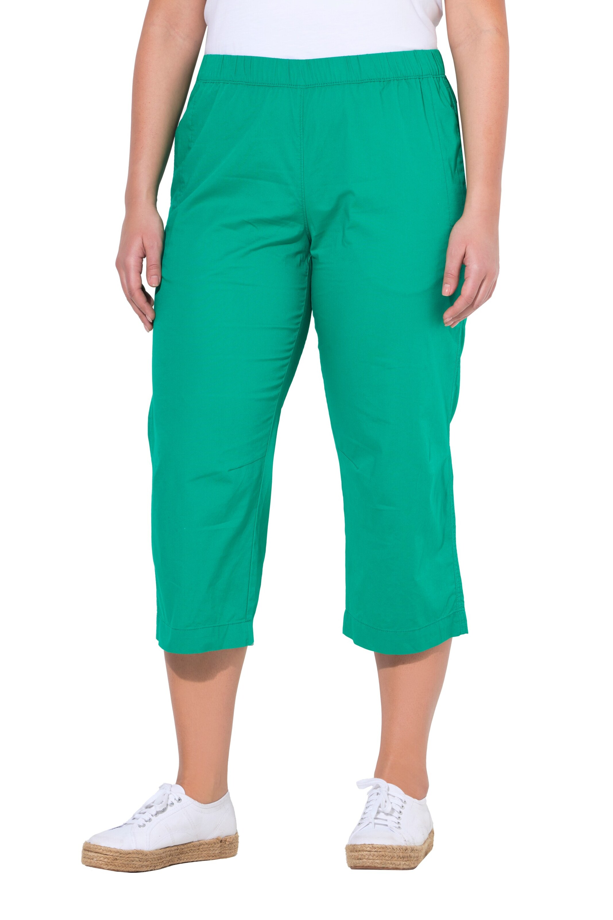 Loosefit Pantalon Ulla Popken en vert : devant