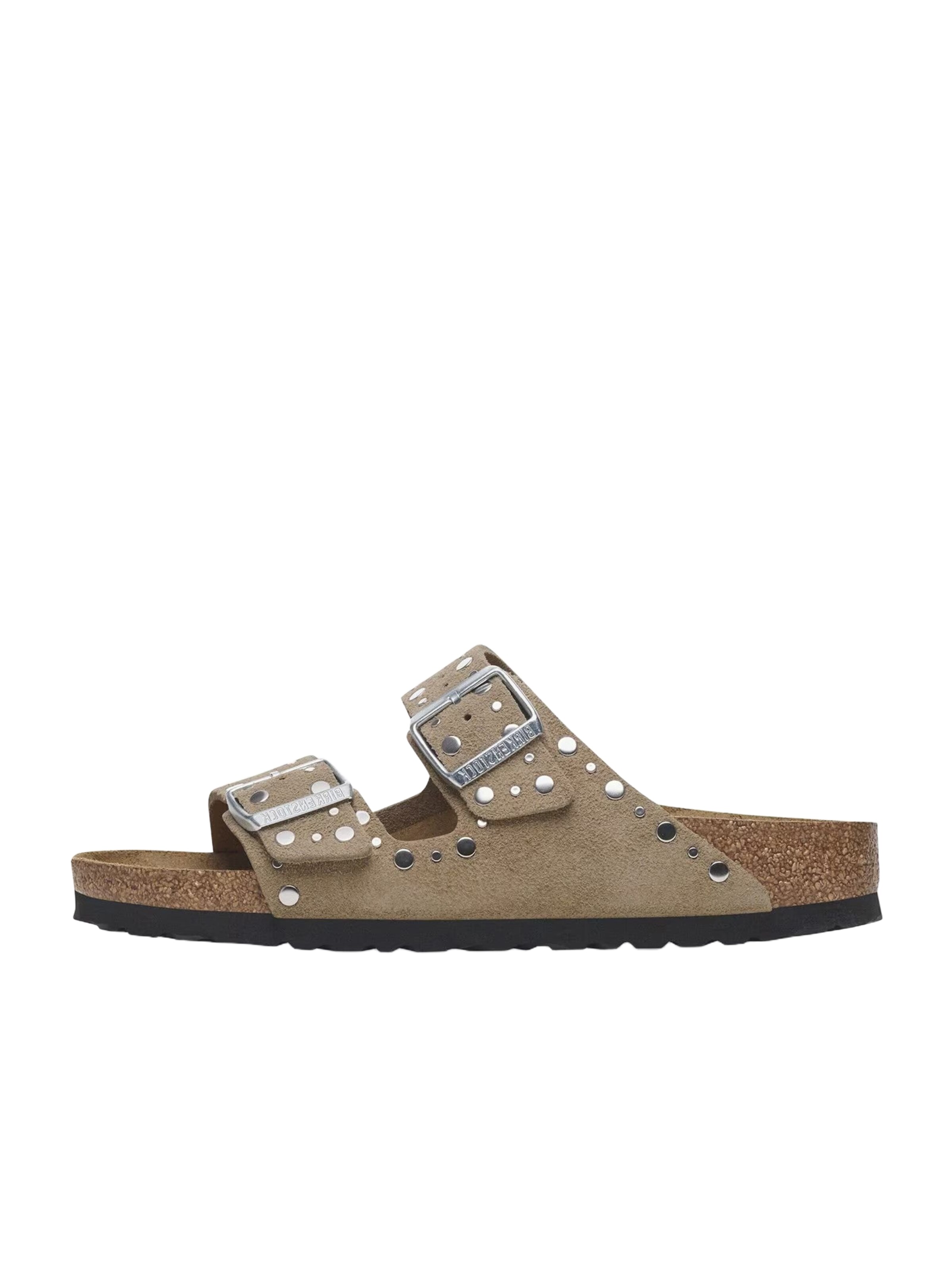 BIRKENSTOCK Muiltjes 'Arizona Rivet' in Beige: voorkant