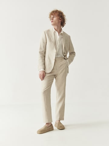 TATUUM Regular Trousers with creases in Beige