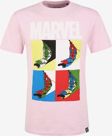 Recovered Shirt 'Marvel Spider-Man' in Pink: front