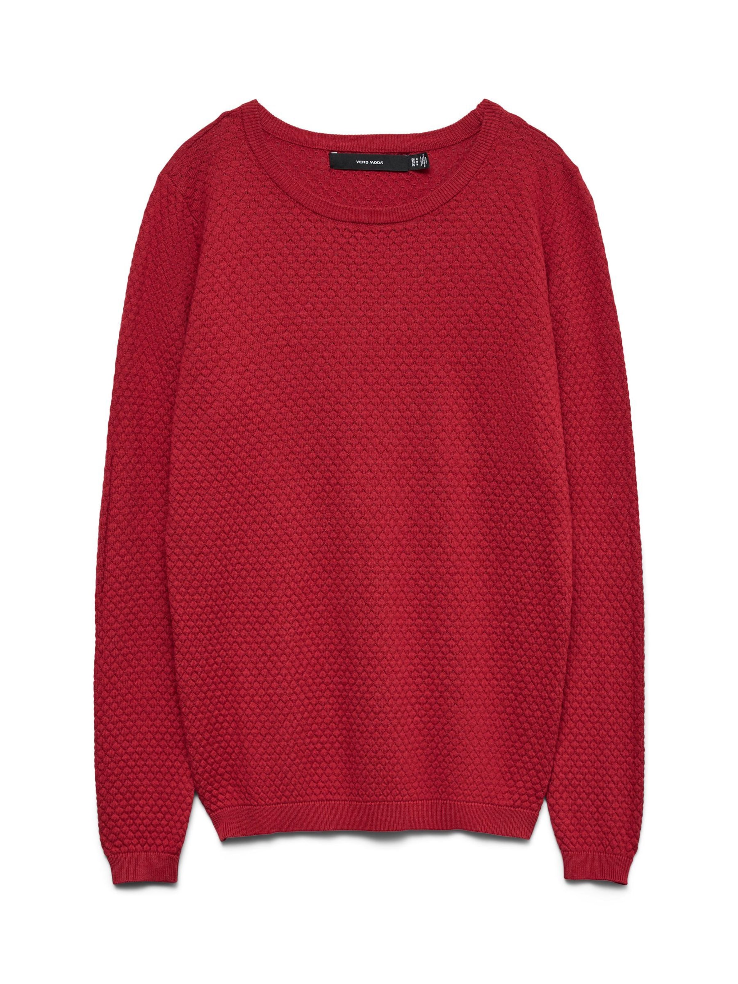 VERO MODA Pull-over 'VMCare' en rouge, Vue avec produit