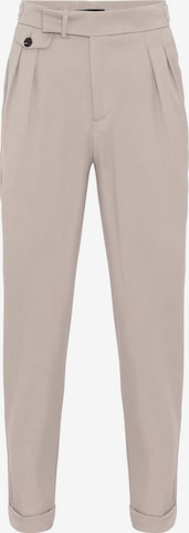 Antioch - Tapered Pantalón plisado en beige: frente