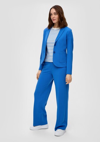 Wide leg Pantaloni con piega frontale di s.Oliver in blu