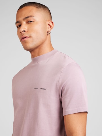 Samsøe Samsøe Regular Fit T-Shirt 'Norsbro' in Lila