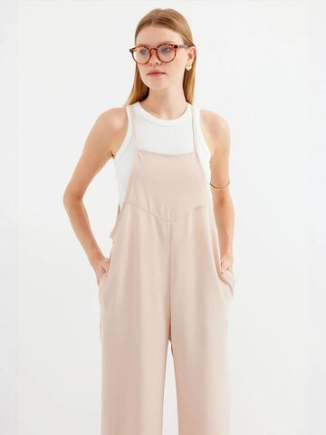 Wide leg Tuta jumpsuit di Bigdart in beige