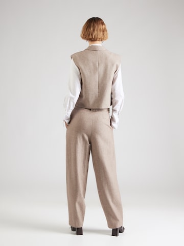 Loosefit Pantaloni con pieghe di co'couture in beige