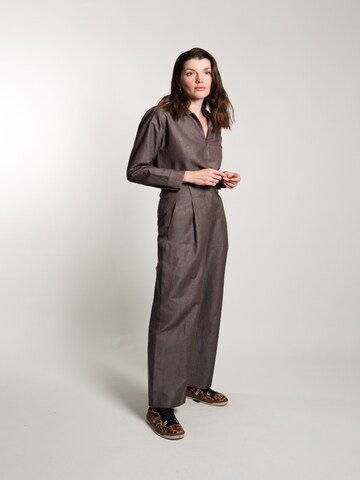 WEARABLE STORIES Blouse 'Posh' in Brown
