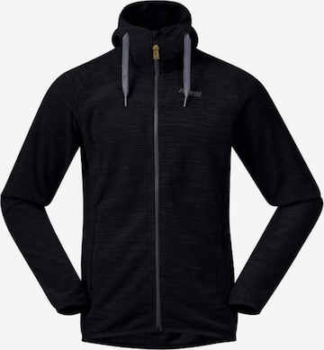 Bergans Fleece Jacket in Black: front