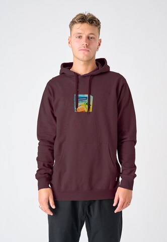 Cleptomanicx Sweatshirt 'Durst' in Lila: Vorderseite