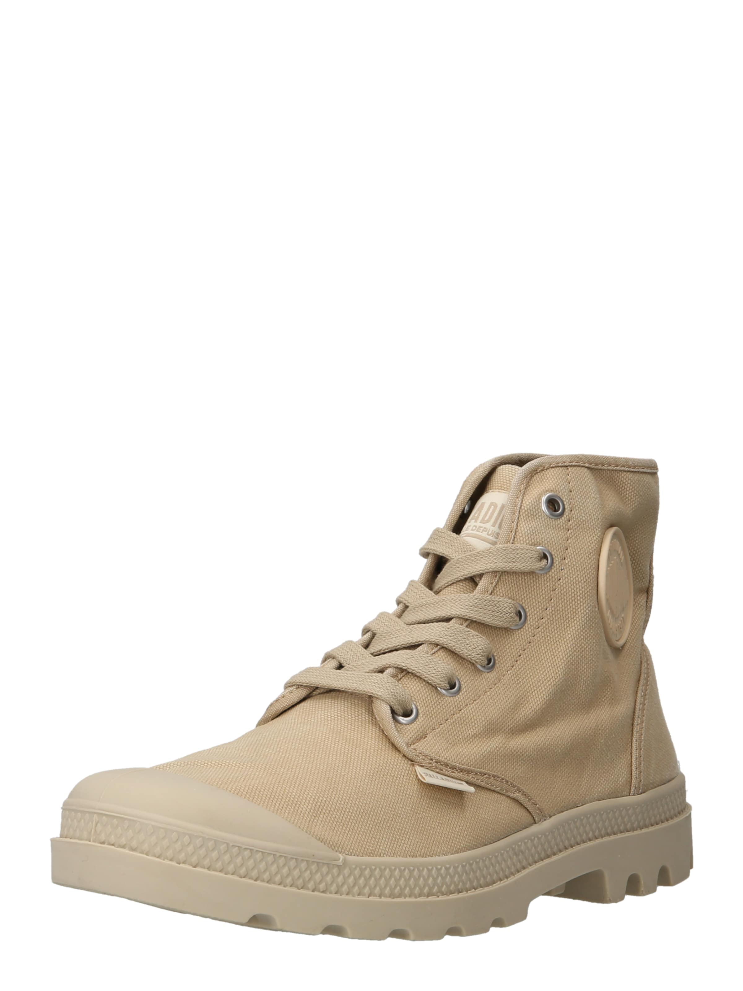 Boots stringati 'Pampa Hi' di Palladium in beige: frontale