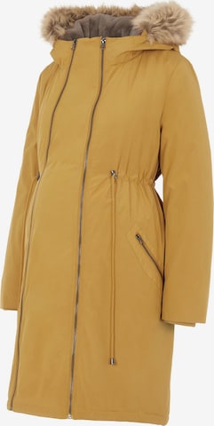 MAMALICIOUS Winterparka 'AMY' in Bruin: voorkant