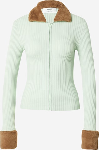 ABOUT YOU x Chiara Biasi Knit Cardigan 'Elia' in Green: front