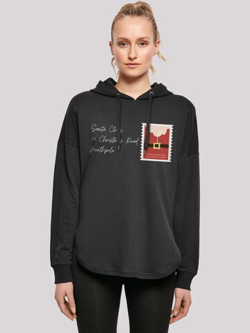 F4NT4STIC Sweatshirt 'Santa Letter Weihnachten' in Schwarz: predná strana