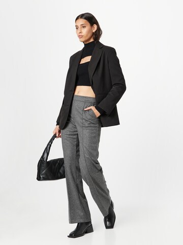 Regular Pantalon à plis 'CHIARA' MAC en gris