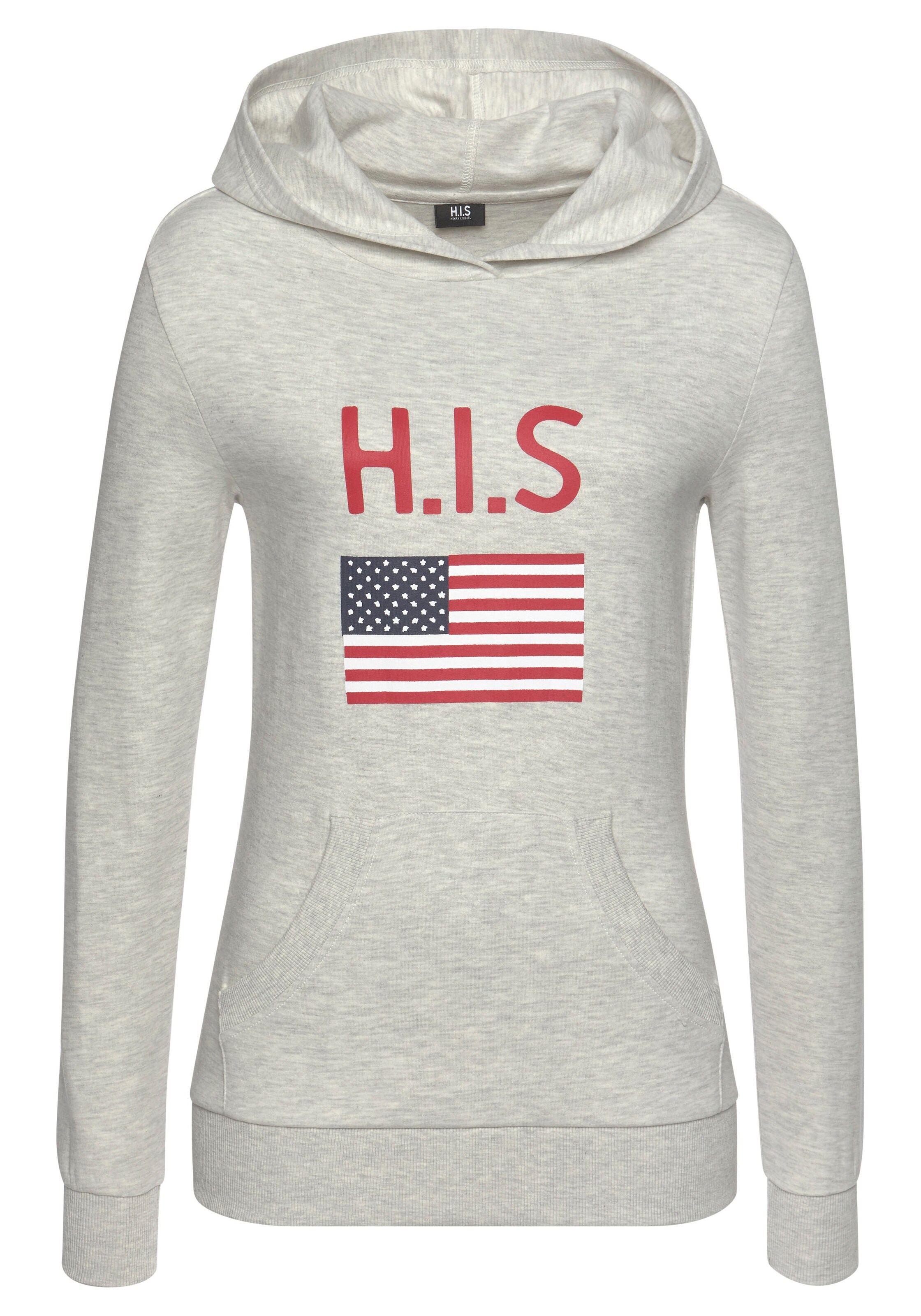 H.I.S Sweatshirt in Grey: front