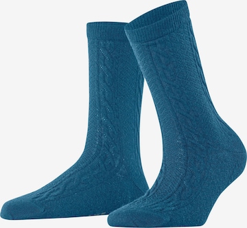 FALKE Socken 'Declivity' in Blau: Vorderseite