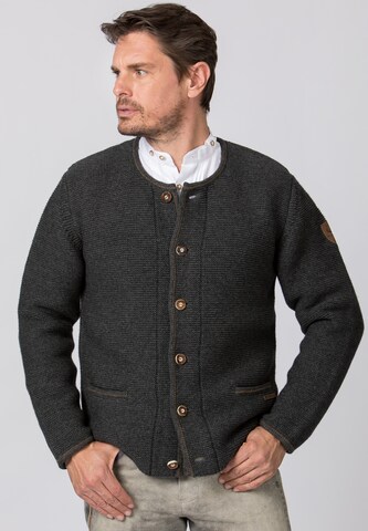 STOCKERPOINT Knitted Janker 'Amaro' in Grey: front