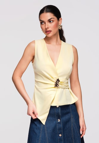 Ombre Blouse in Geel