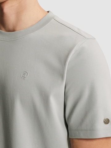 CAST IRON T-shirt 'T-shirt in interlock jersey with crew neck' i grå