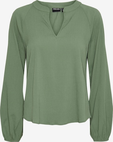 PIECES - Blusa 'DREW' en verde: frente