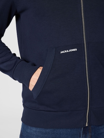 JACK & JONES Tepláková bunda 'Aiden' - Modrá