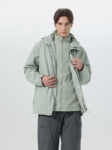 YOUTHUP Funktionsjacke 'Verbindung'‌‌‌ in Grün: Vorderseite