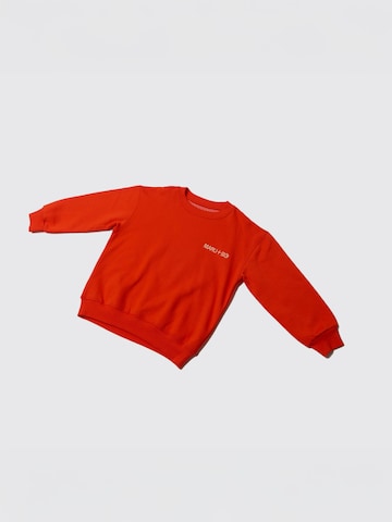 Maru + Bo Sweatshirt 'EMBROIDERED LOGO SWEATSHIRT'‌‌‌‌‌‌‌ in Rot
