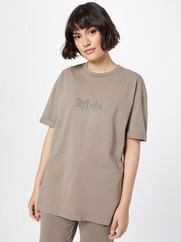 DRYKORN Shirt 'DRYKORN x ABOUT YOU THILO_CONSCIOUS' in Brown