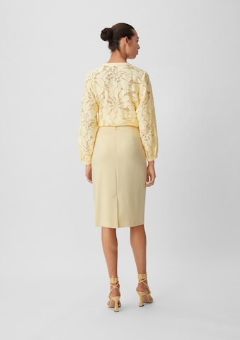 COMMA Skirt in Yellow: back