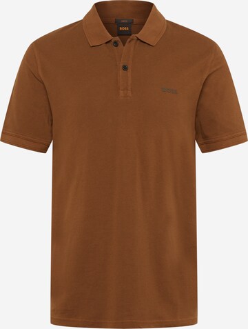 Coupe regular T-Shirt 'Prime' BOSS en marron : devant