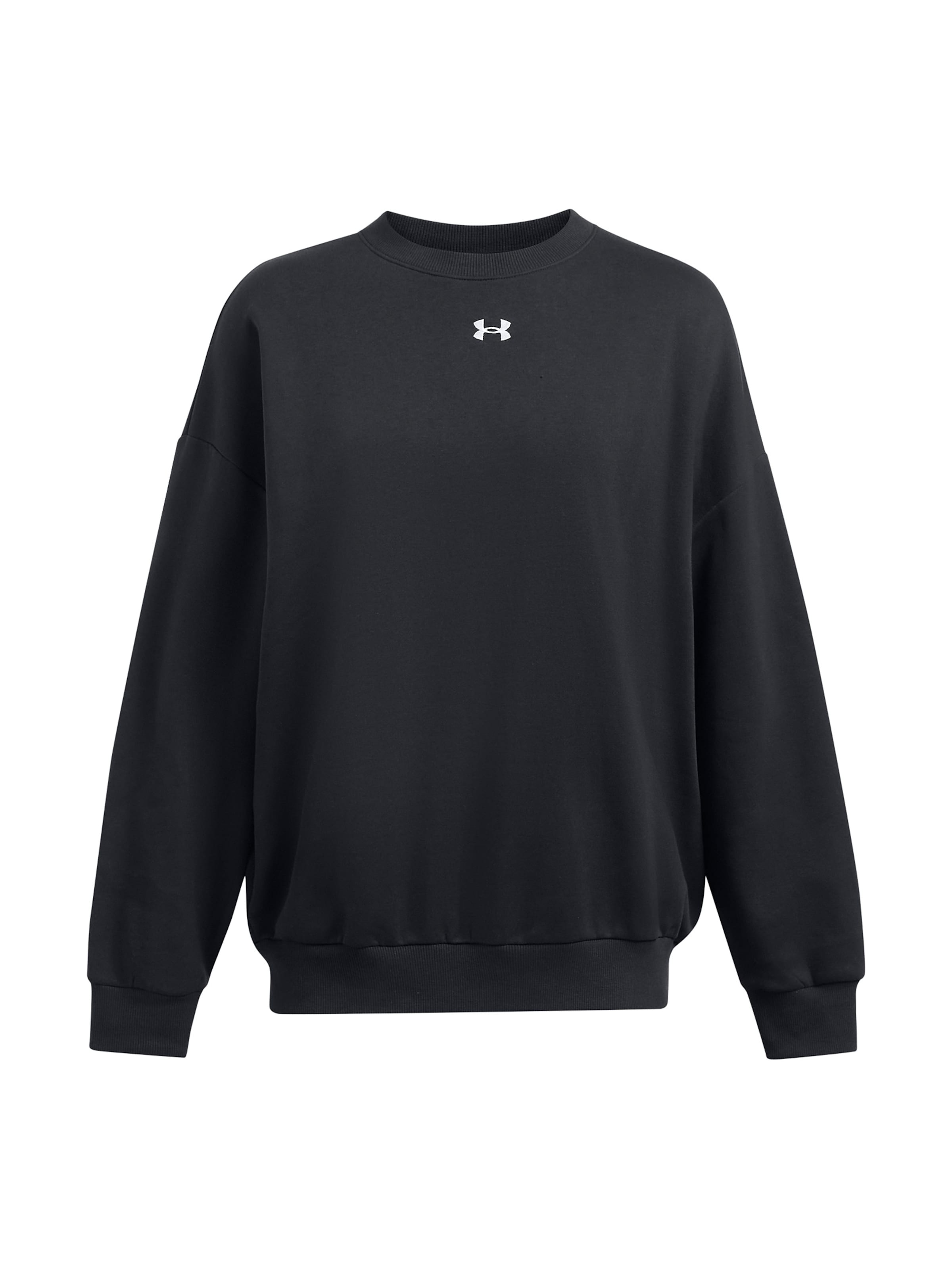 UNDER ARMOUR Sports sweatshirt 'Rival' in Black: front