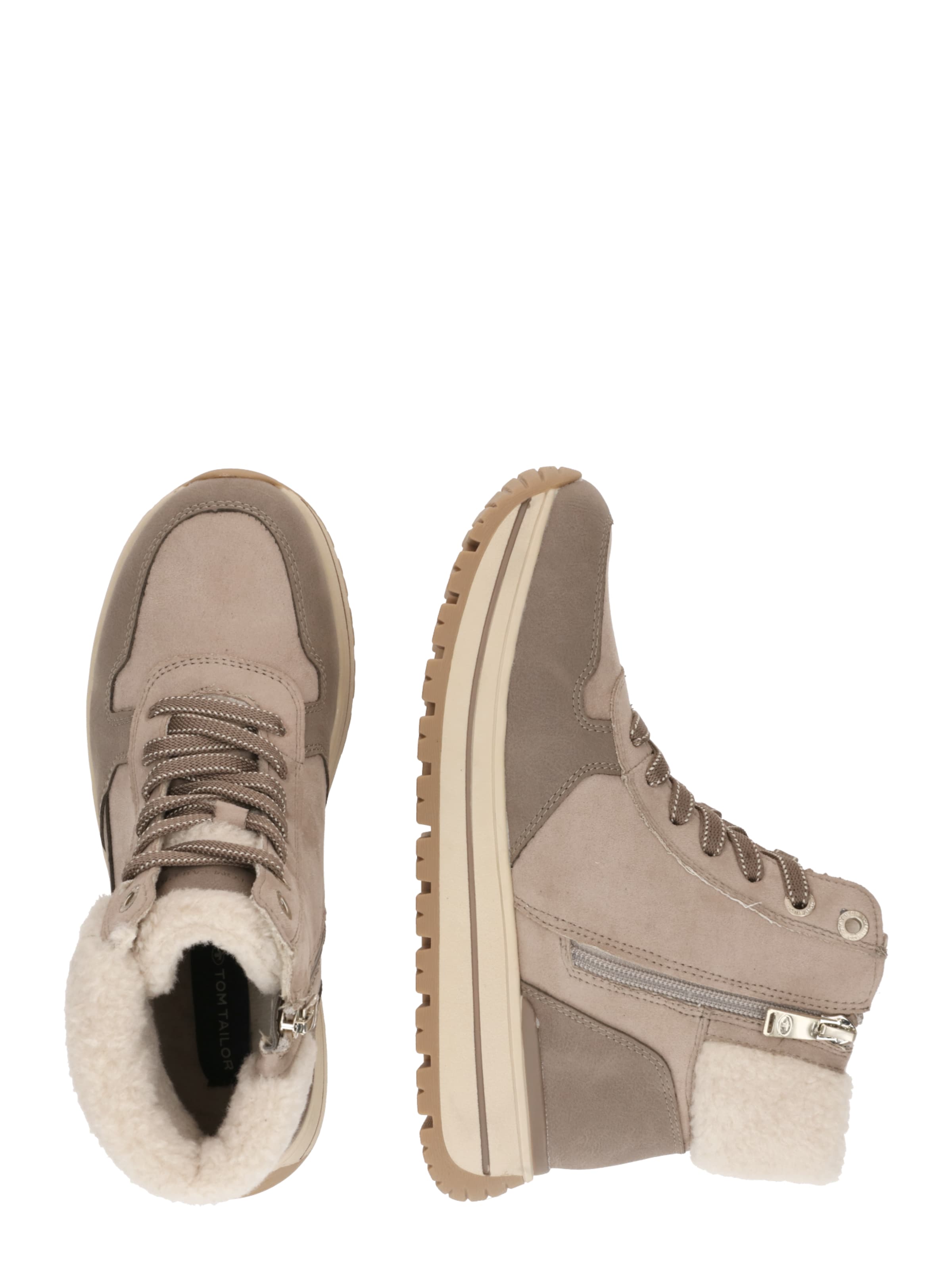 TOM TAILOR Snørestøvletter i brun