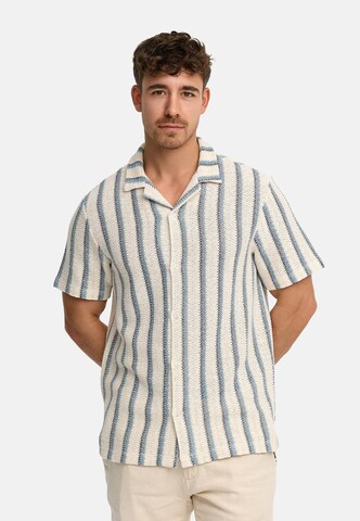 INDICODE JEANS Regular fit Button Up Shirt 'INGlumin' in Blue: front