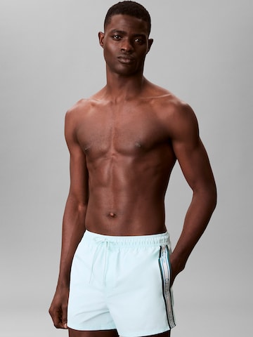 Calvin Klein Swimwear Regular Boxer shorts in Blue: front