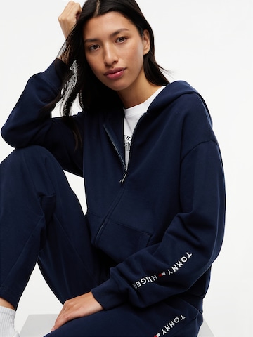 TOMMY HILFIGER Sweatvest 'Essential Terry' in Blauw