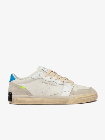 Sneaker bassa di Crime London in bianco: frontale