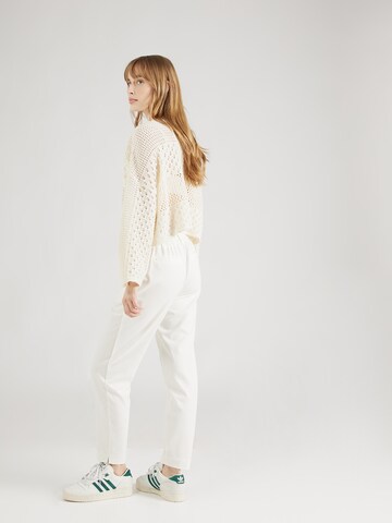 OBJECT - Slimfit Pantalón plisado 'Lisa' en blanco