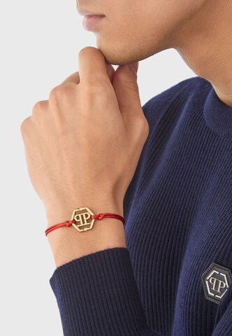 Bracelet ' LINKED ' Philipp Plein Jewellery en rouge : devant